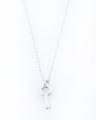 Women's Silver Dainty Key To Happiness Chain. 