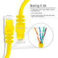 1.5m Ethernet Cable UTP Yellow CAT5E RJ45 Network Ethernet Patch Cord Lan Cable RJ-45 Computer Connectors. 