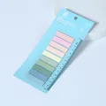RHS Online 200 Sheets 10 Colors Transparent Morandi Combination PET Sticky Notes Set Memo Pad Lable Sticker Bookmarks Notepad Sticky Index. 