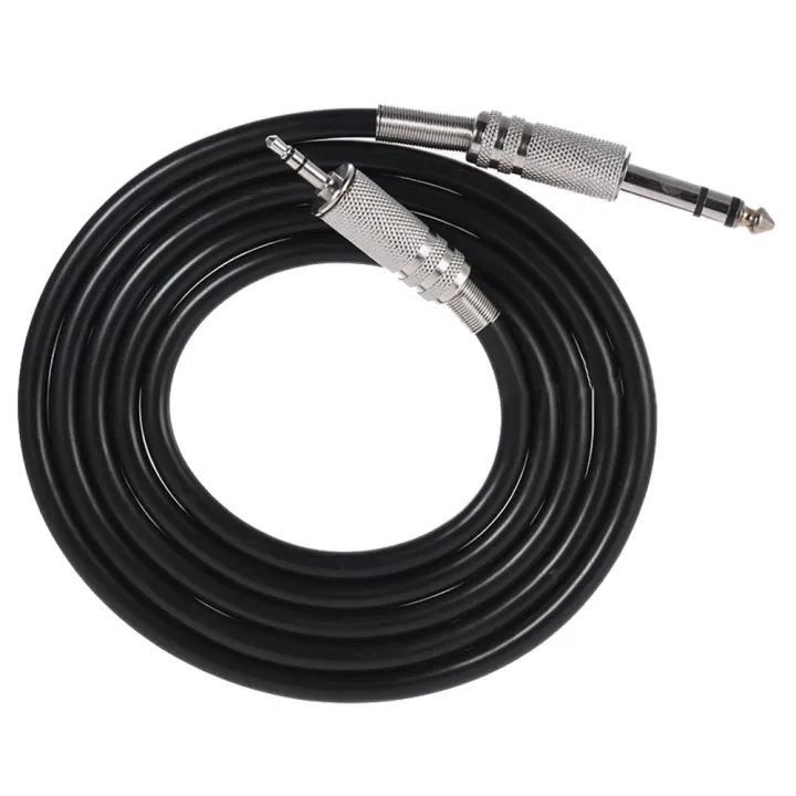 QUANBU%204.9ft%203.5mm%201/8%20inch%20Male%20to%206.35mm%201/4%20inch%20Male%20TRS%20Stereo%20Audio%20Cable%20Hot%20Black%20-%20Image%203