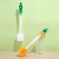 Water Bottle Cleaner Brush Silicone Detachable Scrubber Long Handle Narrow Milk Kettle Wineglass 5 In 1 Cleaner Kitchen Tool. 