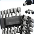 Adjustable Power socket wrench set Ergonomic Chrome-plated Easy-to-use Ratchet wrench kit Multiple socket wrench for Home. 