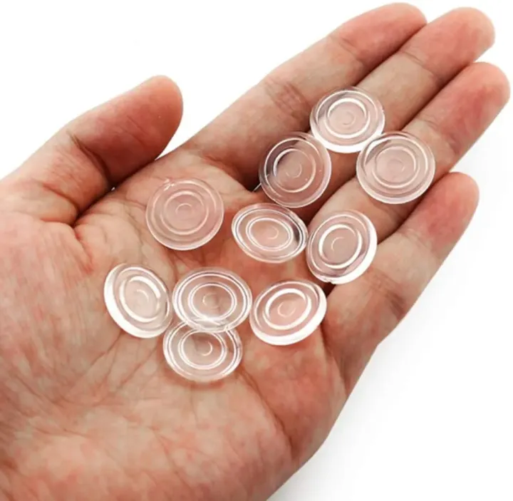 10Pcs%2018/24mm%20Soft%20Anti%20Slip%20Pads%20Round%20Glass%20Table%20Top%20Bumpers%20Non%20Adhesive%20Bumpers%20Pad%20Plastic%20Suction%20Pad%20for%20Table%20Glass%20Top%20-%20Image%202