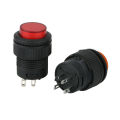 16MM 12V Latching R16 503AD Push Button Switch RED. 