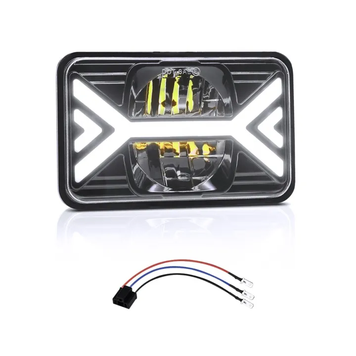 5inch%20Car%20LED%20Headlights%204x6%20inch%20Headlamp%20with%20White%20High/Low%20Beam%20DRL%20Amber%20Turn%20Signal%20-%201pcs%20-%20Image%203