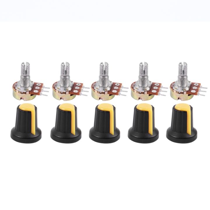 5pcs%2010K%20OHM%203%20Terminal%20Linear%20Taper%20Rotary%20Audio%20B%20Type%20Potentiometer%20-%20Image%207