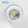1/2/4PCS Mini Touch Night Light Battery Powered Closets Bedroom Bedside Hand Press Night Lamps. 