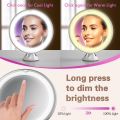 10x Magnifying Lighted Makeup Mirror with Touch Control, Powerful Locking Suction Cup, and 360 Degree Rotating Arm, Magnifying Mirror with Lights for Home. 