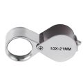 10X Loupe Gem Jewelry Loupe Jewelers Eye Magnifying Glass Magnifier Gem Identification Tool. 