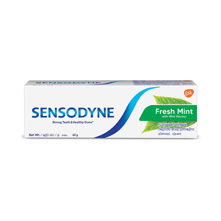 Sensodyne Toothpaste Fresh Mint Sensitive Toothpaste for daily sensitivity protection Dentist Recommended Brand 40G