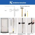 【FOOT SOFA】1xSilver Adjustable Door Hardware Deluxe Heavy Duty Hidden Hinge Pin Bumper Damper Door Stopper. 