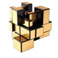 Mirror Cube 3x3x3 (Silver / Gold) Rubik Cube Smooth Brain Teaser Rubik Puzzle. 