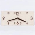 Wooden Wall Clock Rectangular 3D Big Hanging Clocks Retro Creative Home Living Room Office Decoration Wall Watch Quartz Clock. 