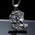 【ALLGOOD】Vintage Greek Mythology Gorgon Pendant Necklace Gothic Stainless Steel Medusa Necklace for Men Women Fashion Punk Biker Jewelry. 