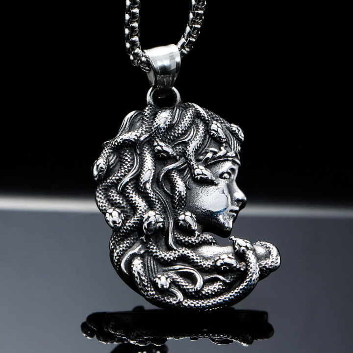 【ALLGOOD】Vintage Greek Mythology Gorgon Pendant Necklace