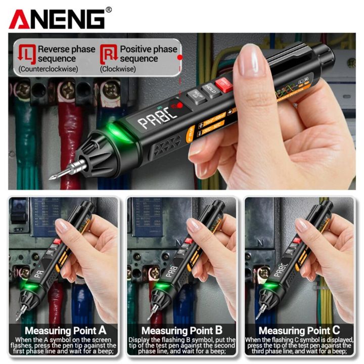 ANENG A3009 NCV Multimeter Pen Auto-Ranging Voltage Professional ...