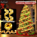 EsoGoal 1/4M Ribbon Fairy Light Christmas Decoration Light Christmas Tree Ornaments String Lights LED Ribbon Lights Christmas Tree String Lights for Party Decoration Indoor Outdoor Hanging Items. 