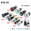 Indicator light shell black 24V pin metal 16mm/12/10/8 FILN 14/symbol LED indicator light 212V car dashboard indicator light. 