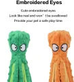 Dog Toys 8 Legs Octopus Soft Stuffed Toy Outdoor Play Interactive Squeaky Dog Toy Squeaky Anti-Stress Paper Chew Teeth. 
