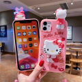NEW A04S with Rope 2 A13 A11 A1 A10S 2S A03y A16 Kitty Hand Hello Case for Samsung GalaxA15 A0 A03S A04 A05S A10 with Bracket Cover. 