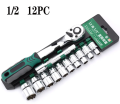 1/2'' 12pcs Socket set Chrome Vanadium. 