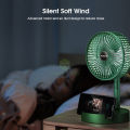 MAYTTO rechargeable Fan Mini Foldable Telescopic Electric Fan Low Noise Portable Folding Telescopic Small Desktop Fan. 