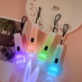 1 Pc Random Color Button Battery Powered Mini Plastic Flashlight with Hanging RopeOutdoor Travel Portable Emergency Small Torch. 
