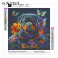 Durable Canvas Drawing Colorful Animal Diamond Painting Kit for Home Decor Gifts Perfect for Beginners Adults Diy Rhinestone Embroidery Cross Stitch Craft Project Diamond Art Kit. 