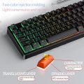 Sinking Manipulator Keyboard 104-Key Mixed-Color Backlit Wired Gaming Keyboard Ergonomic Office Gaming Keyboard for PC Laptops. 