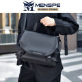 MENSPE Men's Shoulder Bag Cross Body Bag Casual Handbag Men Fashion Shoulder Bag Oxford Fabric Splicing Design Large Capacity Waterproof Casual Sport Street Bag for Travel Outdoor. 