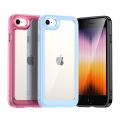 tzmar for iPhone SE 2022 SE2 Candy Color Hard Case Transparent Shockproof Back Phone Cover. 