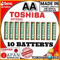 AA Battery 10pc Pack Toshiba  JAPAN  tecnology.   (10 AA Batteries Are Included In The Pack). 