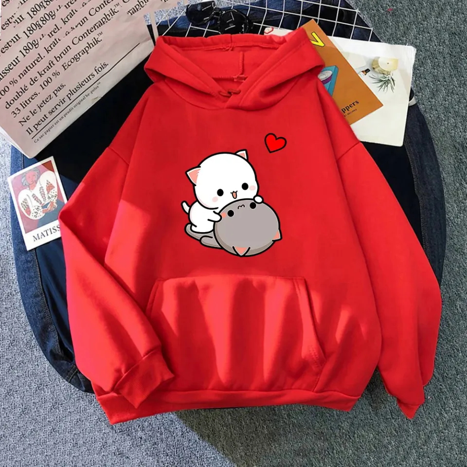 cat hoodie with woman bent over - TikTok