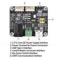 Serial Bus Servo Adapter Integrated Power Supply Control Circuit Driver Board for STSC Series Serial Bus Servos. 