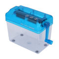 Manual Shredder Strip Cut Paper Shredder Safe Operation with Handle for Office Use for 1 Sheet A6 Paper. 