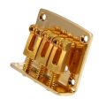 2X Cigar Box Guitar Parts: 3-String Gold Top Loading Hard-Tail Adjustable Bridge Gold Color. 