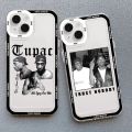 Rapper 2pac Singer Tupac Phone Case for Iphone 11 12 Mini 13 15 Pro Max SE2 14 7 8 Plus X XS XR Soft Shockproof Back Cover Funda. 
