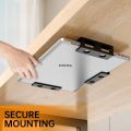 Screw Mount Computer Stand for Underdesk Notebook Space Saving Under Desk Laptop Sturdy Screw Gold Storage Box Metal Frame Laptop Desk Undershelf Notebook. 