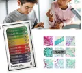 Pocket Microscope with LED Light,Stem Kids Portable Microscope 60x-120x, Handheld Mini Microscope FMC Lens System Slide Base Smartphone Digi scoping Clip for Education Exploring Gift. 