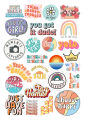 20/40/60pieces Quotes Aesthetic Stickers Motivation Funny Words Stickers for Decorations Decals Books Laptop Scrapbook Journal Kids Girls Boys Wall Graffiti Stickers. 