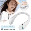 Portable Neck Fan, Foldable Neck Fan 360° Bladeless  mini fan Cooling Personal Neck Fan Rechargeable Hand-free Neck Fan with 3 Speeds for Travel, Outdoor, Home, Office, School, Camping. 