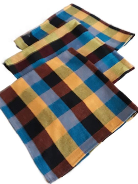 Handloom%20Cotton%20Serviette%203%20PCS,%2022*22%20(55cm*55cm)%20Cleaning,%20Kitchen%20Napkin%20,%20Dining%20Towel%20,Table%20wiper,%20Duster%20-%20Image%202