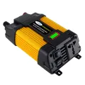 KOGEEK Modified Sine Wave Inverter High Frequency 6000W Peak Power Inverter DC 12V to AC 220V Converter Car Power Charger Inverter with 2.1A Dual USB Port Batte-ry Clips LED Batte-ry Capacity Display. 