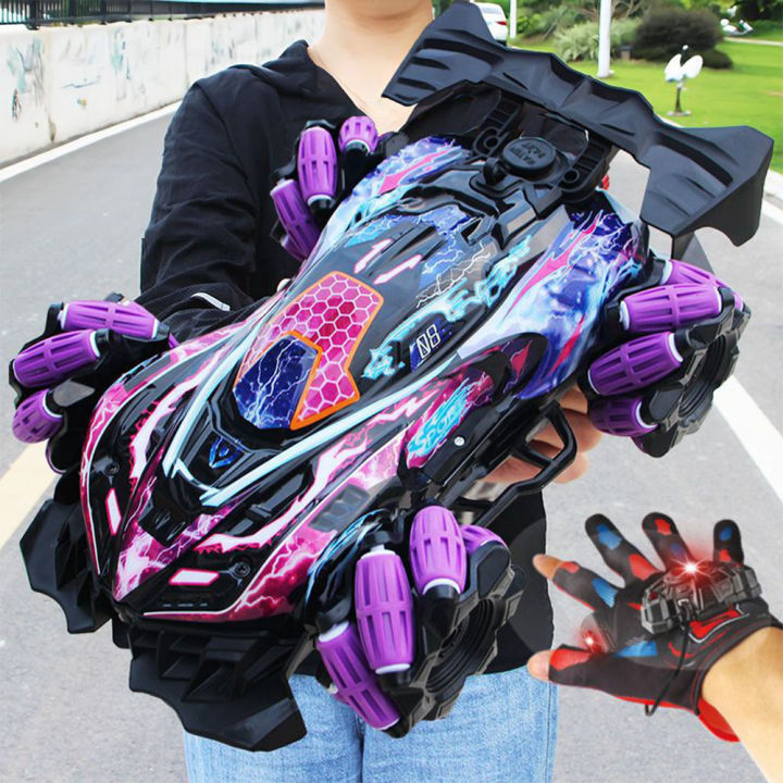 Remote Control Spray Racing Car 4wd Spray Rc Car Led Music 2.4g Gesture Remote Control Spray Car Racing ...