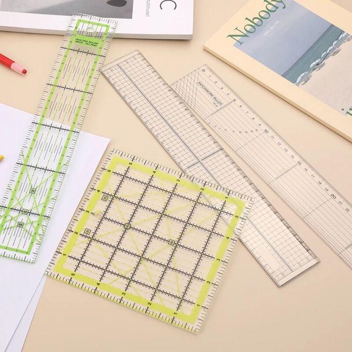 IMZAY%201PCS%20Acrylic%20Patchwork%20Aligned%20Ruler%20Transparent%20Student%20Drawing%20Ruler%20Office%20Measuring%20Supplies%20Tailor%20Sewing%20Tools%20-%20Image%203