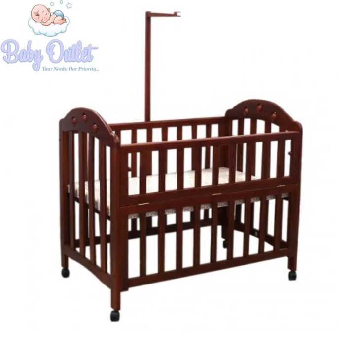 Mahogany Wood Baby Cot For Babies Daraz.lk