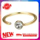 Nose Ring Stylish Skin-friendly Multi Colors Non Piercing Nose Hoop for Party. 