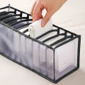 Foldable Underwear Storing Box Home Use Storage Drawer Divider Mesh Grid Organizer for Underwear/Bras/Socks. 