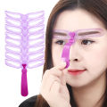 8pcs/set Reusable Eyebrow Template Kit Grooming Eyebrow Makeup Helper Tools Queena. 