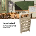 Deskside Bookshelf 5 Tier Book Rack Large Compact Sturdy Storage Bookshelf. 